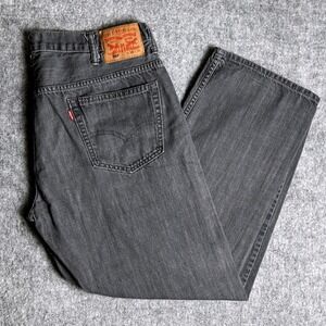 Levi Strauss & Co. 569 Loose Straight‎ Leg Gray Jeans Mens Size 38x32